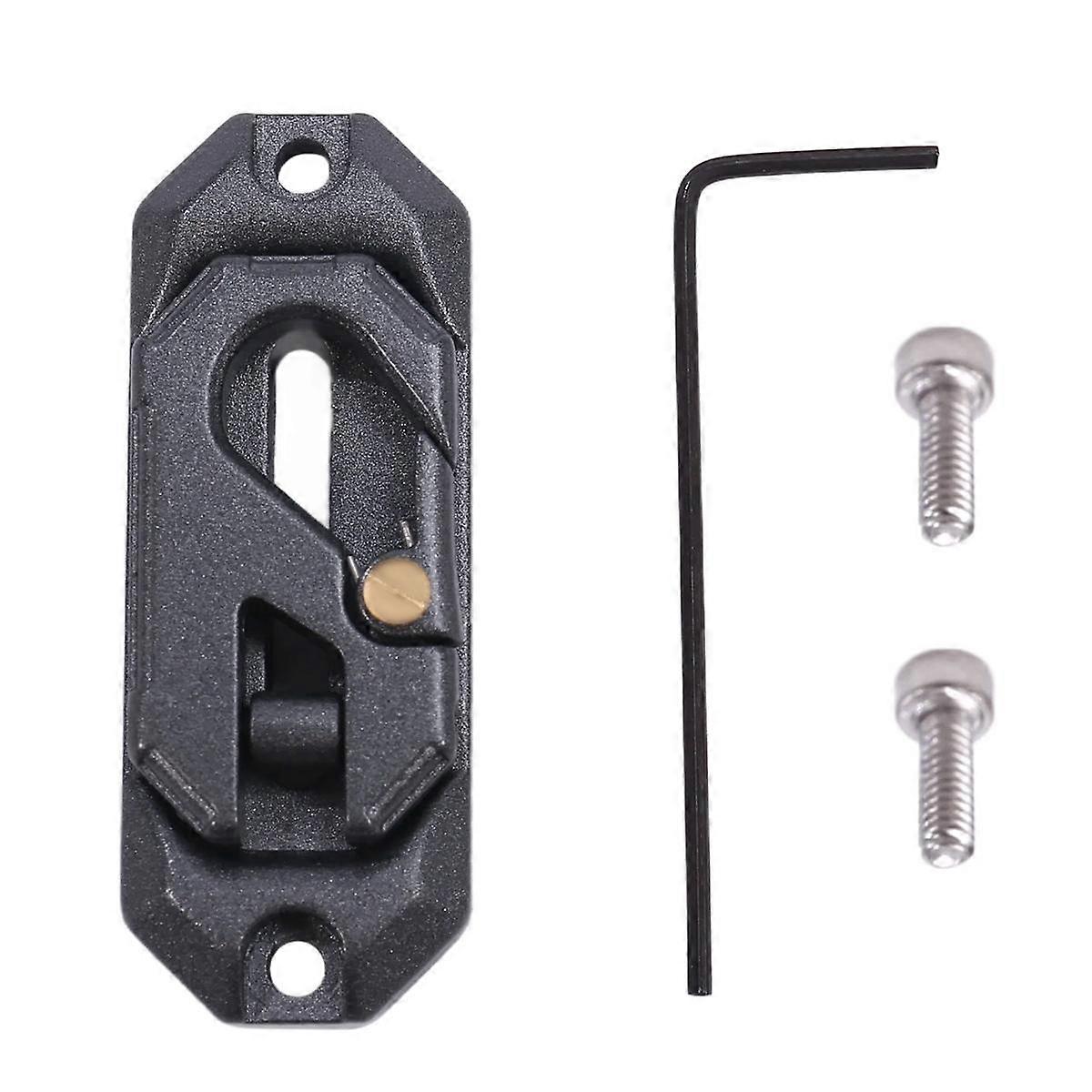 Winch Control Mount Plate Metal Winch Hook Recovery Tool Suitable for RC Crawler Car Axail SCX10 TRX4 Gray