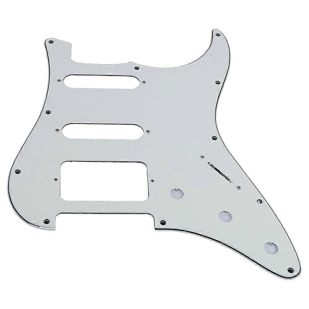 Electric Guitar Pickguard 11 Hole Mirror Surface For Fd Musical Instrument Accessorieswhite