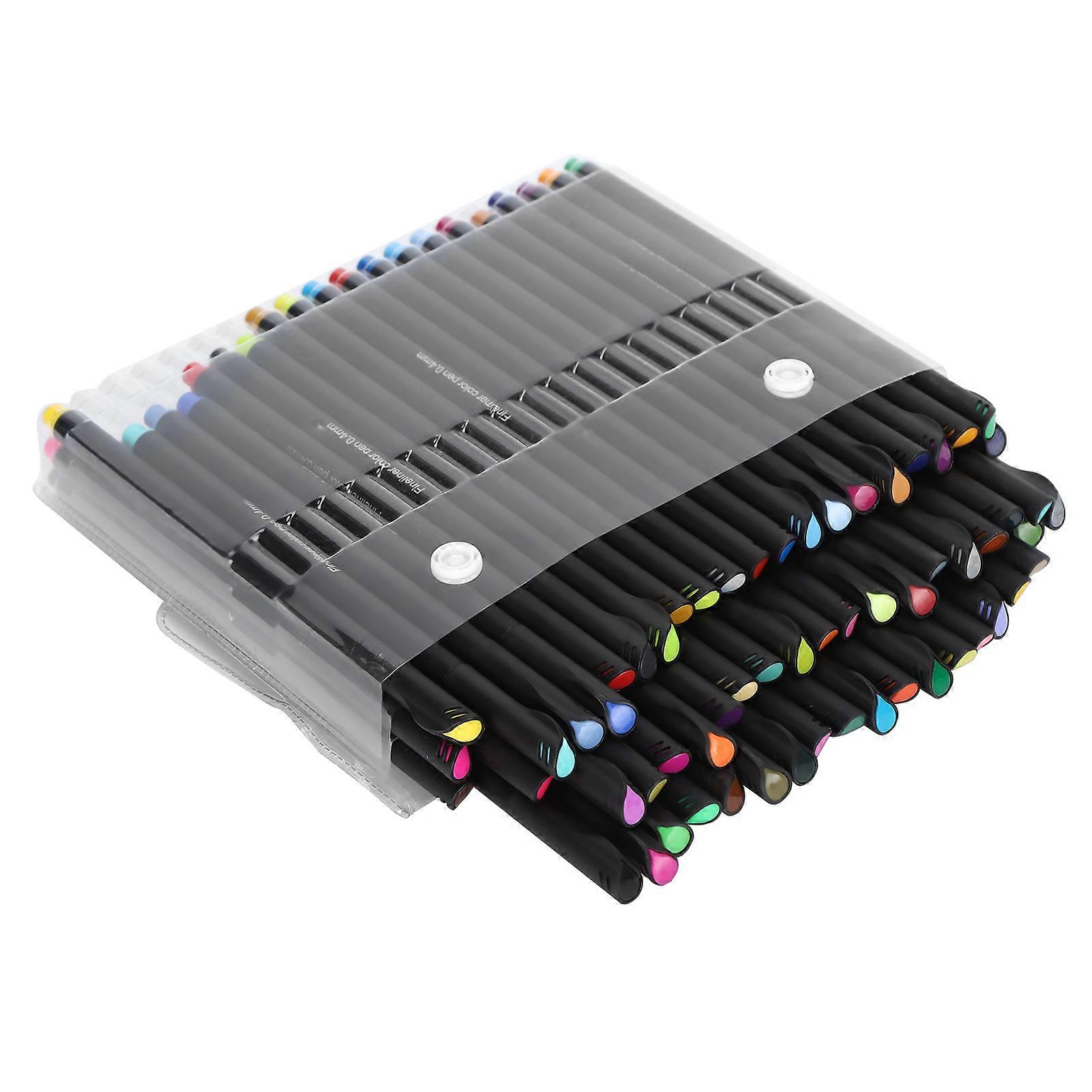 60 قطعة هوك خط القلم مجموعة اللون DIY ألوان مائية الاكريليك أدوات الرسم أدوات الرسم 0.4 مم