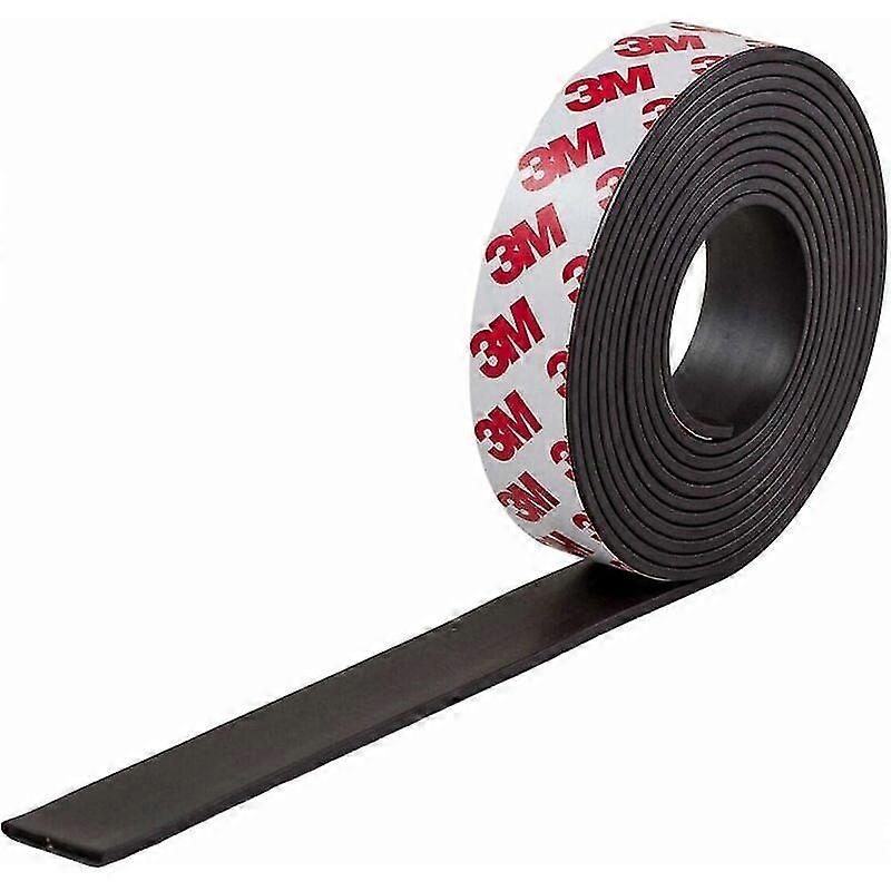 Adhesive Magnetic Strip with 3M Glue | Self-adhesive magnetic soft strip for organizing, Width*thickness*length 20mm*2.0mm*10m