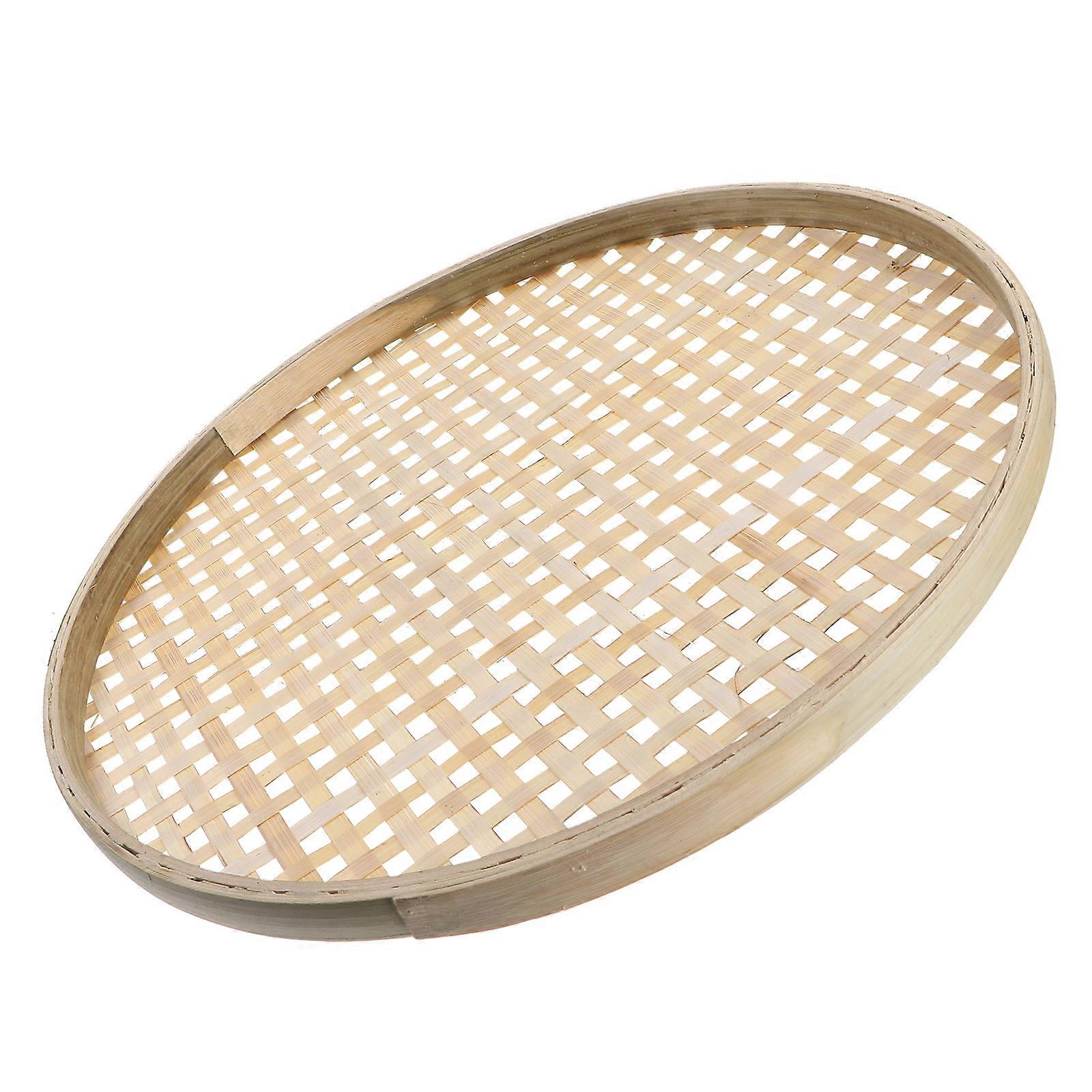 Cesta de Tecelagem de Bambu Peneira de Bambu Multiuso Peneira Prática de Bambu