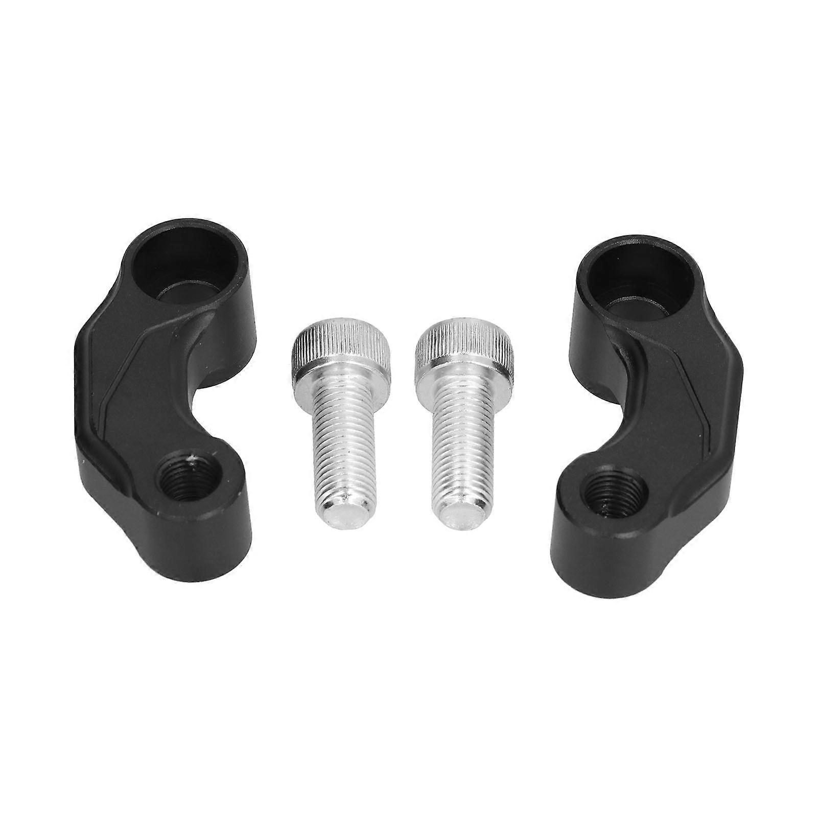 2PCS Rearview Mirror Extension Bracket Replacement for SUZUKI Vstrom DL1000 20142019(Black )