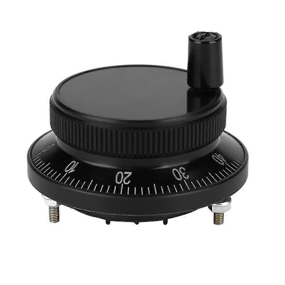 100PPR 6 Terminal Electronic Hand Wheel Manual Pulse Encoder for CNC System (Black)