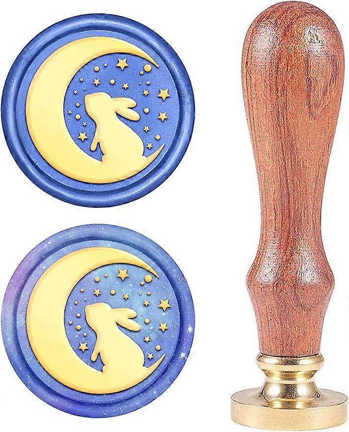 1PC Easter Brass Sealing Wax Seal Stamp Wood Handle