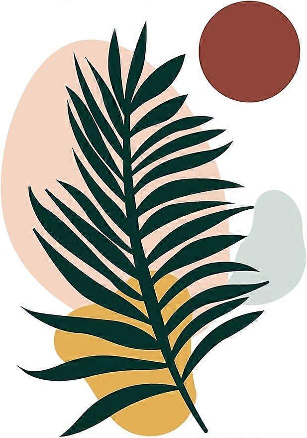 Boho Theme Wall Stickers Palm Tree Plants Wall Decals