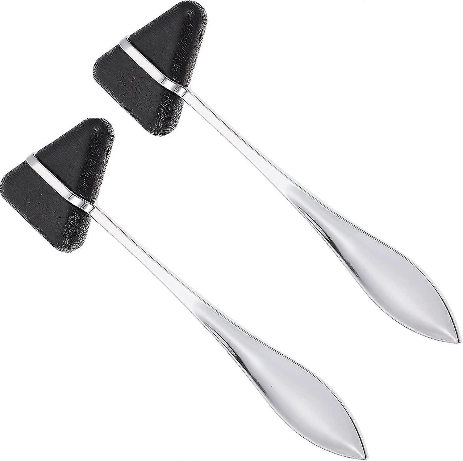 Reflex Diagnostic Hammer Triangle Shape Diagnostic Percussion Hammer For Nursing Testing Emergency Room Body Leg Back Percussion(2pcs )