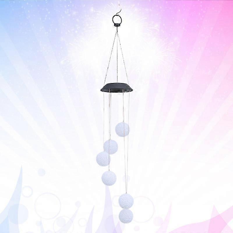 Solar Wind Chime Light Particle Ball Garden Light Colorful Gradient Outdoor Rainproof Hanging Lamp