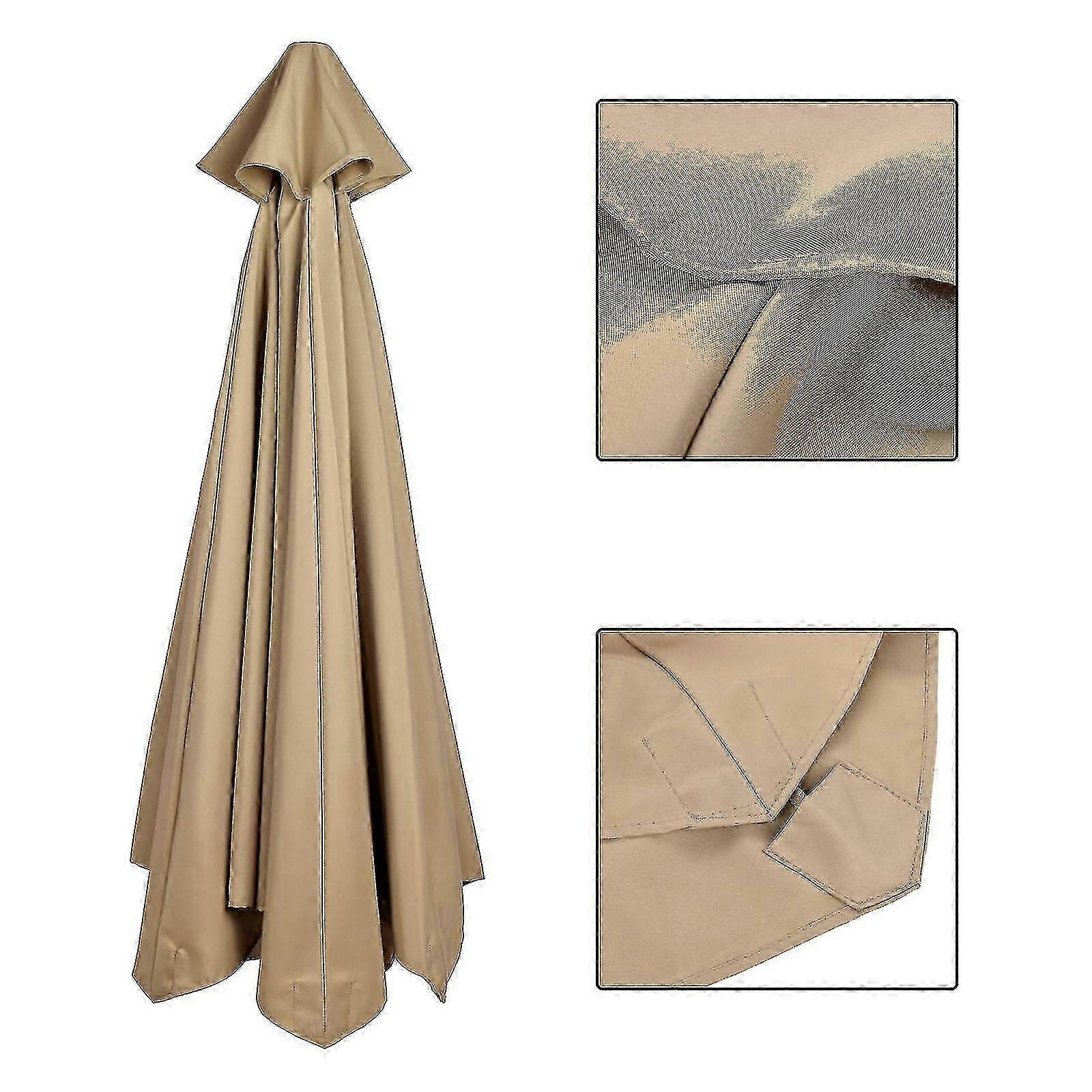 양산 교체 천 야외 우산 커버 방수 차양 캐노피 9.8ft 8 / 6 갈비뼈