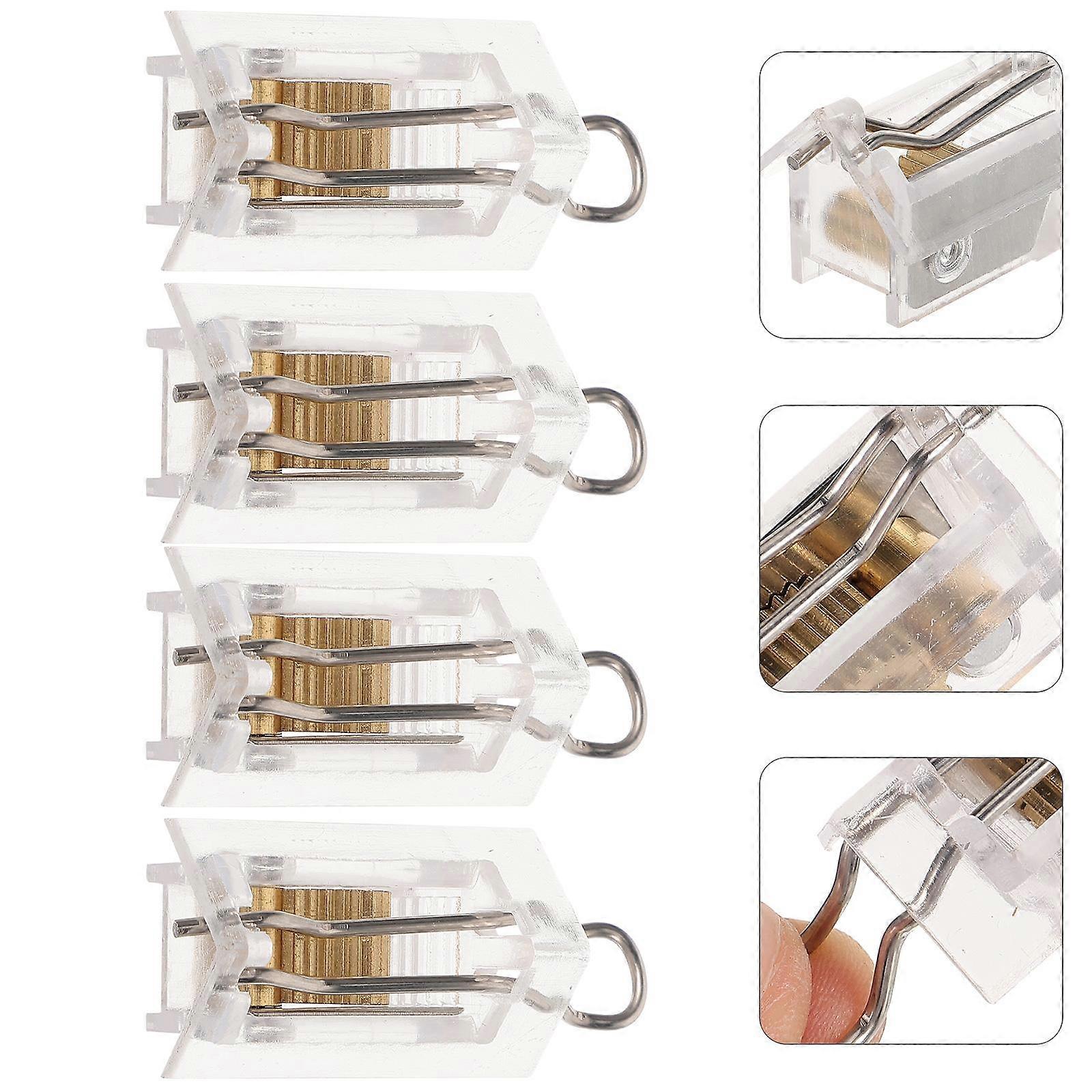 4 Pcs Venetian Blind Wire Lock Window Blinds Accessories Hardware Pom Fittings Cord Mechanism For Parts Windows