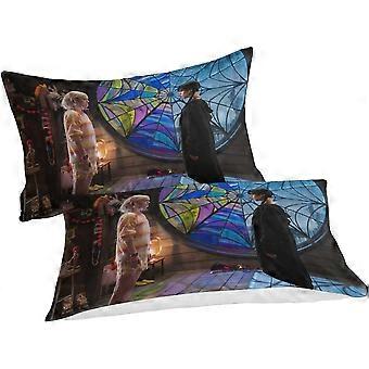 Housse De Couette Mercredi Addams 3D - Microfibre Super Douce, Set 3 Pièces, Tailles Simple à Super King