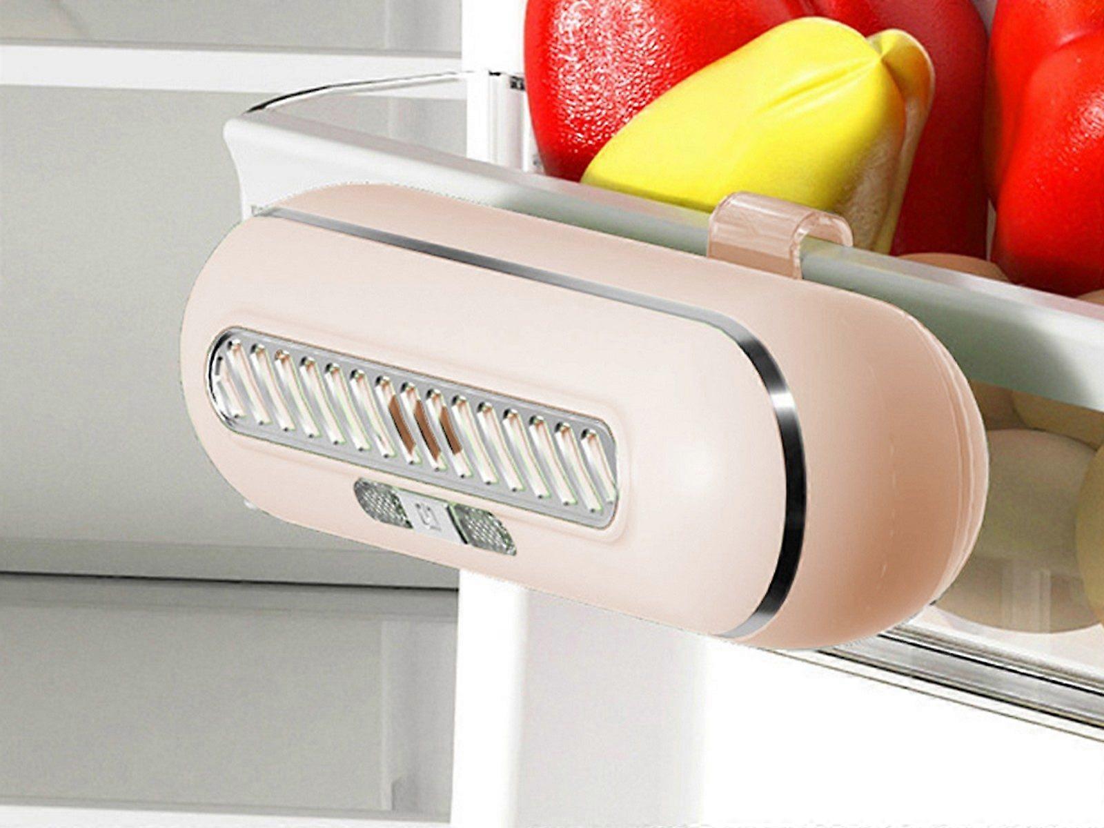 USB Rechargeable Refrigerator Deodorizer Shoe Cabinet Odor Eliminator - Pink