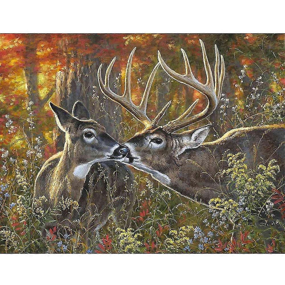 Animal Deer Portraits New 5d Diamond Painting Stitch Cross Full Round Diamond Embroidery Diy ,mosaic Decor