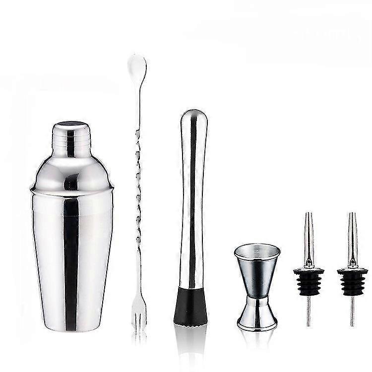 Set De 6 Cocktail Bar Shaker Set De Acero Inoxidable 550ml