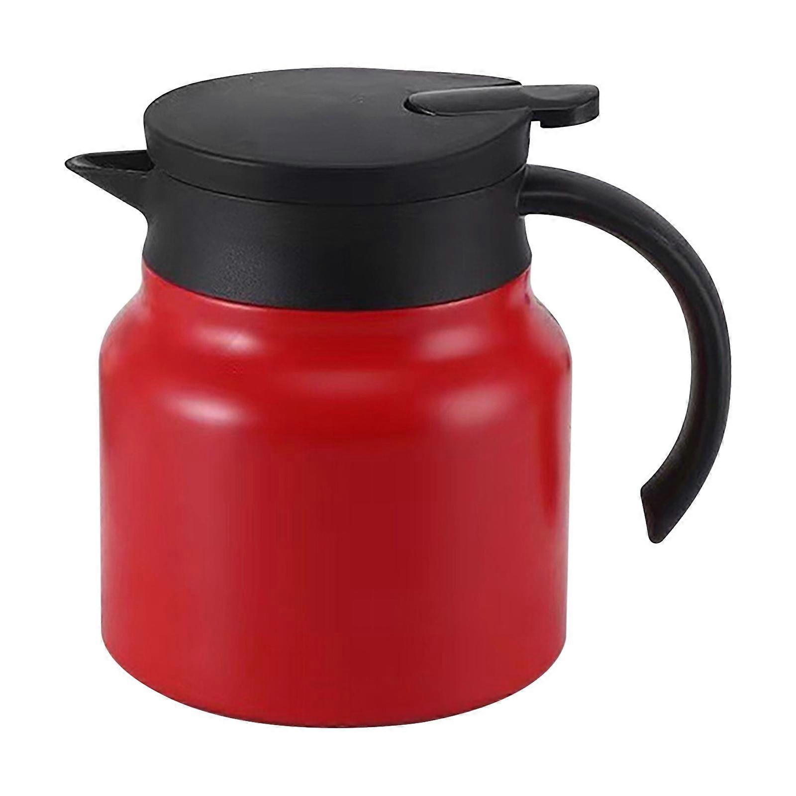 Bouilloire portative en acier inoxydable, théière à double couche avec écran filtrant