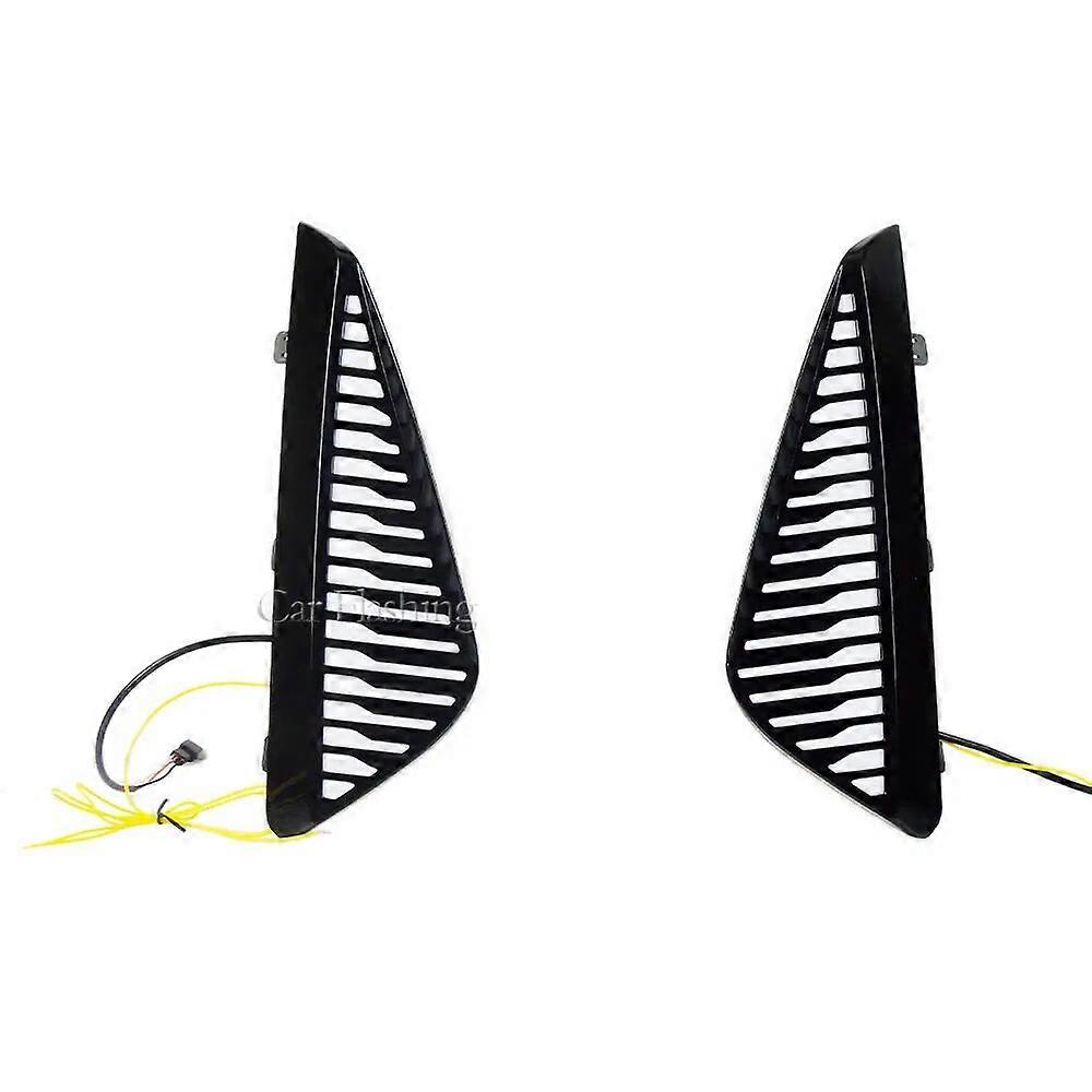 Car LED DRL For Nissan Sentra sylphy 2023 Daytime Running Lights Fog Lamp Cover with Yellow Turn Signal