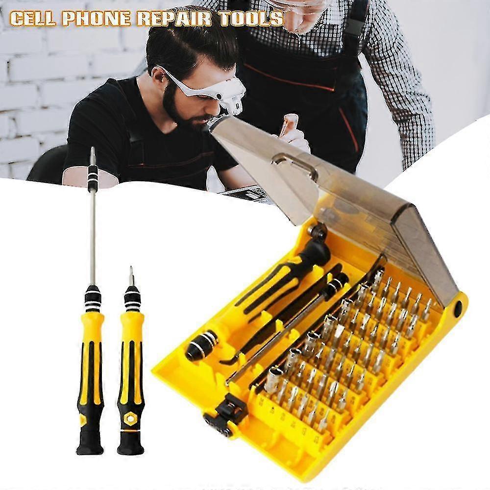 Default 45-in-1 crv screwdriver bit set compact magnetic precision screwdriver drill bit z43157