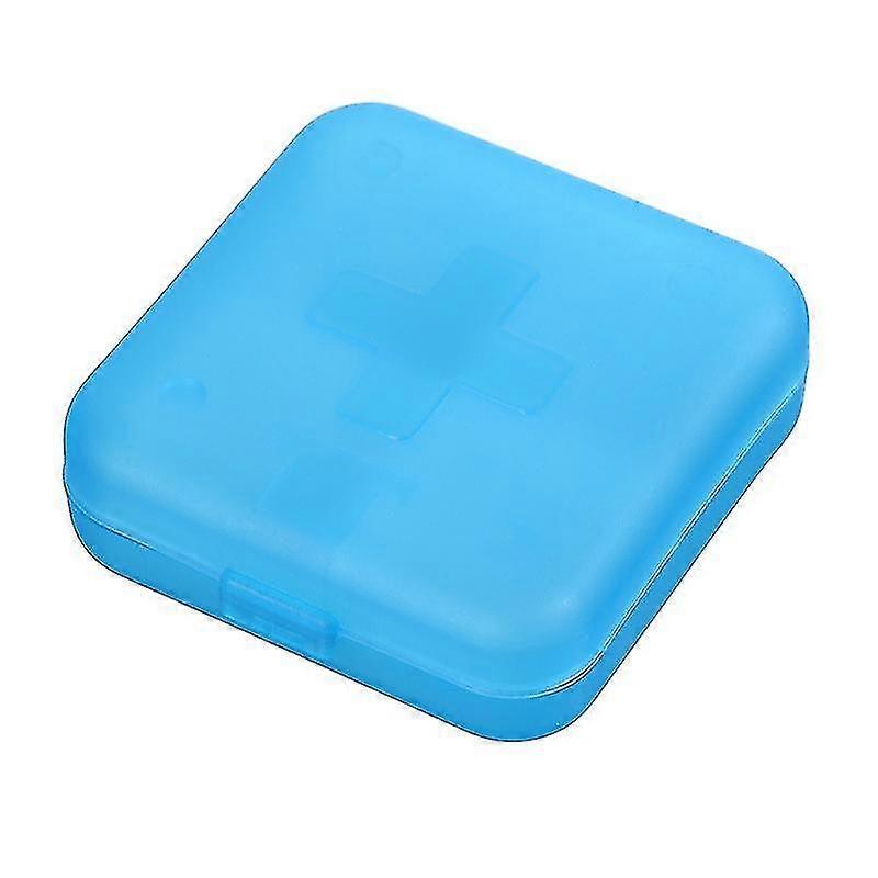 Creative Travel Portable Sealed Pill Box 2 Pieces Blue
