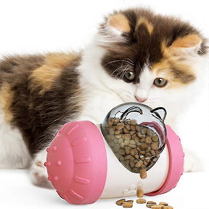 Funny Dog Treat Leaking Toy With Wheel Interactive Toy Blue