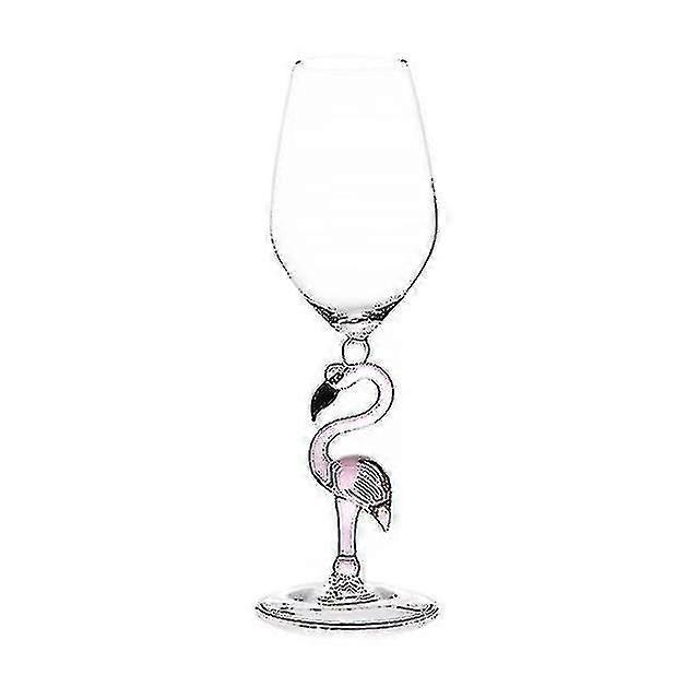 Flamingo Glass Wine Home Restaurant Shape Decorative
