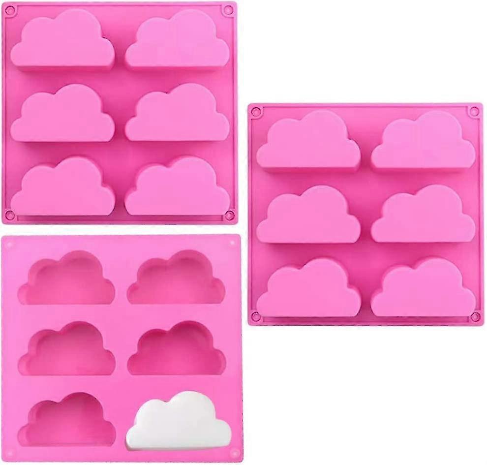 Soap Molds Cloud Mold Silicone Mold, 3 Cloud Shaped Decoration Molds, Silicone Cloud Mold