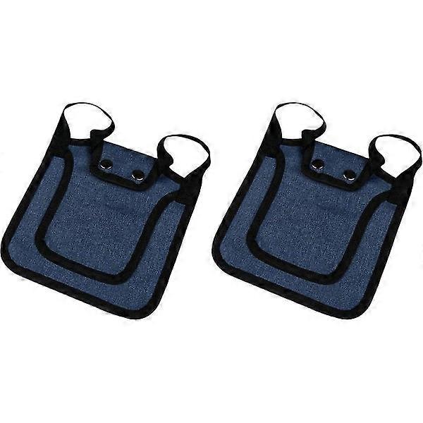 Kyllingsadel høneforkle med stropper - Sett med 2