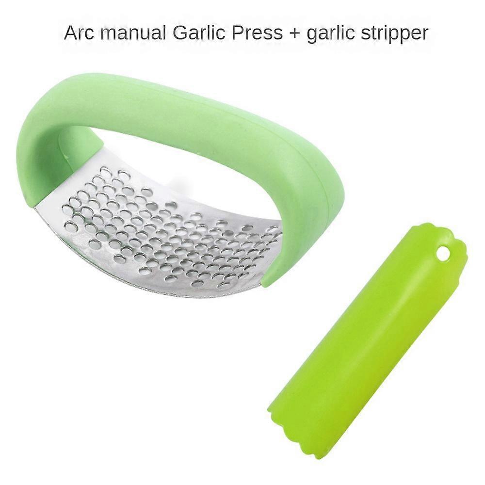 الفولاذ المقاوم للصدأ الثوم الصحافة على شكل قوس باليد الثوم المهروس المنزلية نوع الصحافة الثوم مقشرة الثوم اليدوية