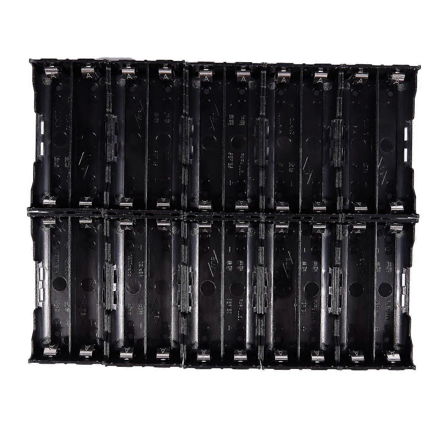 10x Battery Holder Box Case Black For 2x 13.7v