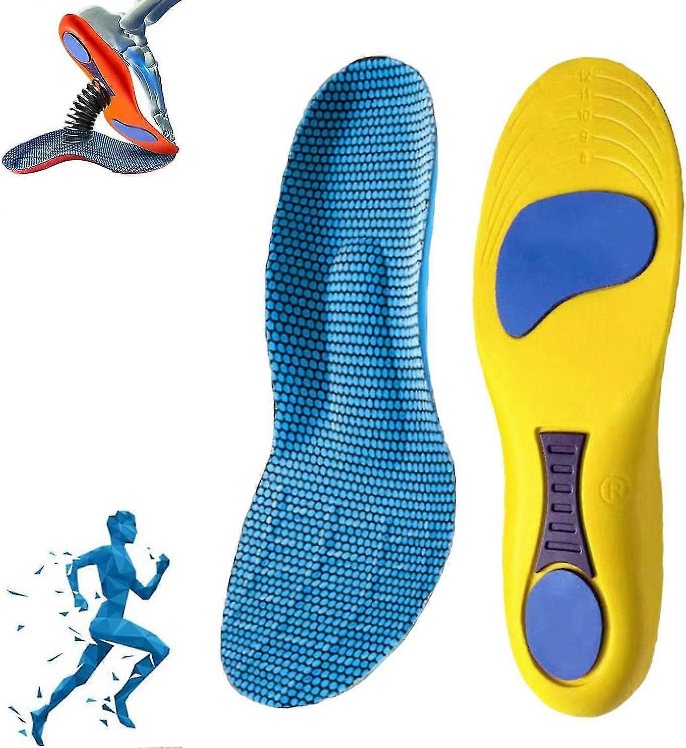 Insoles, Orthopaedic Insoles for Arch Support, Comfortable Plantar Fasciitis Insoles, Comfy Orthopaedic Insoles for Work Shoes Sports