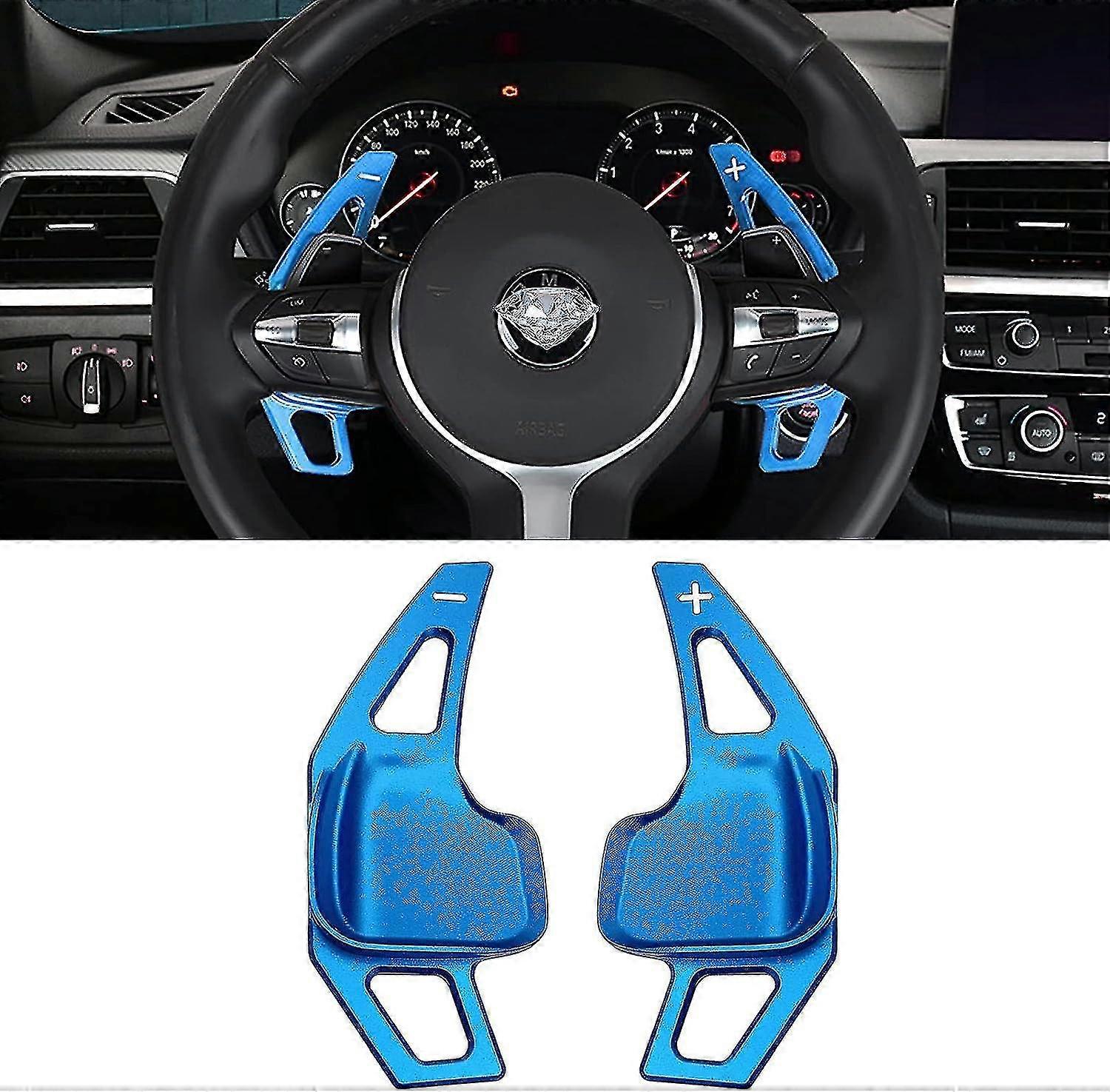 Compatível com extensões paddle shifter BMW, azul alumínio volante Paddle Shifter (ajuste Para 2 3 4 X1 X2 X3 X4 X5 X6 Série,f22 F23 F31 F33 F33 F33 F33 F