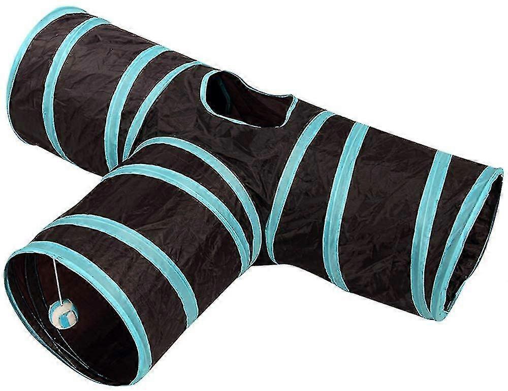 EVAGO Cat Tunnel 3 Way Pet Collapsible Play Toy