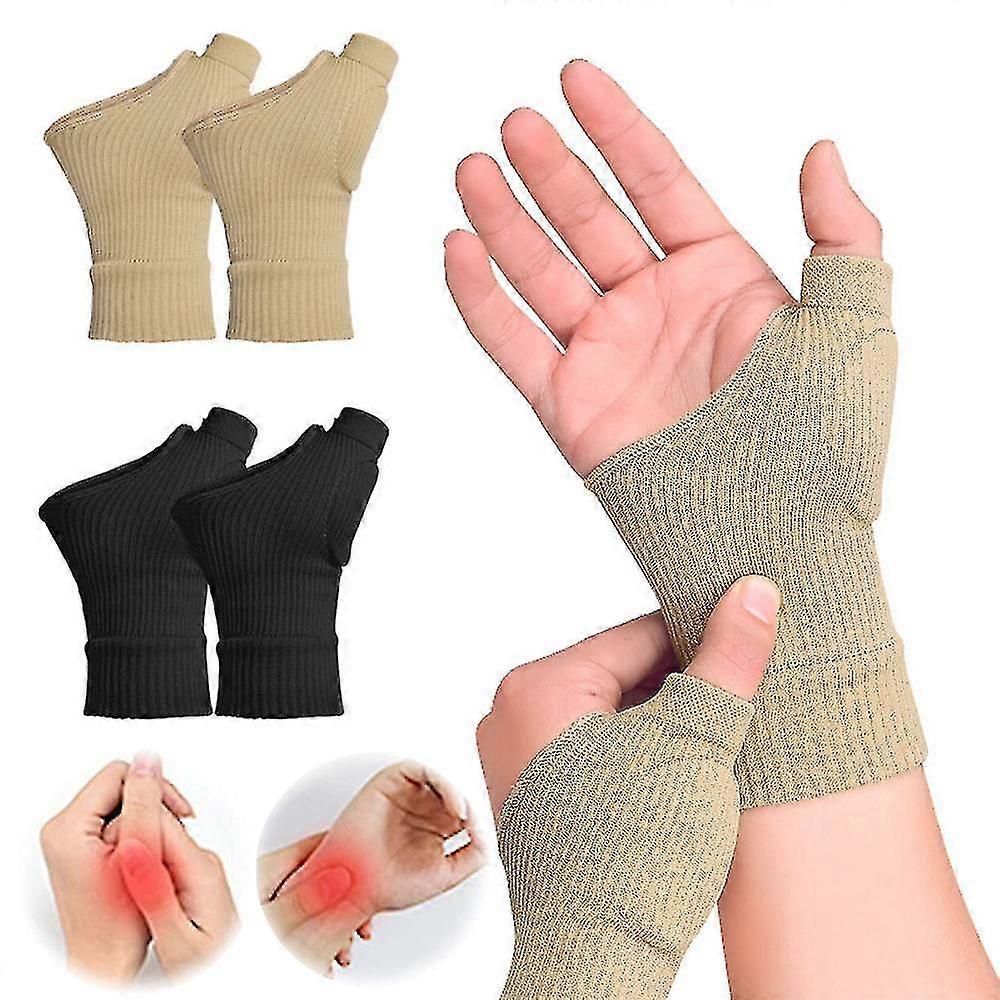 Compression Therapy Gel Filled Thumb Hand Wrist Support Gloves For Tenosynovitis Arthritis