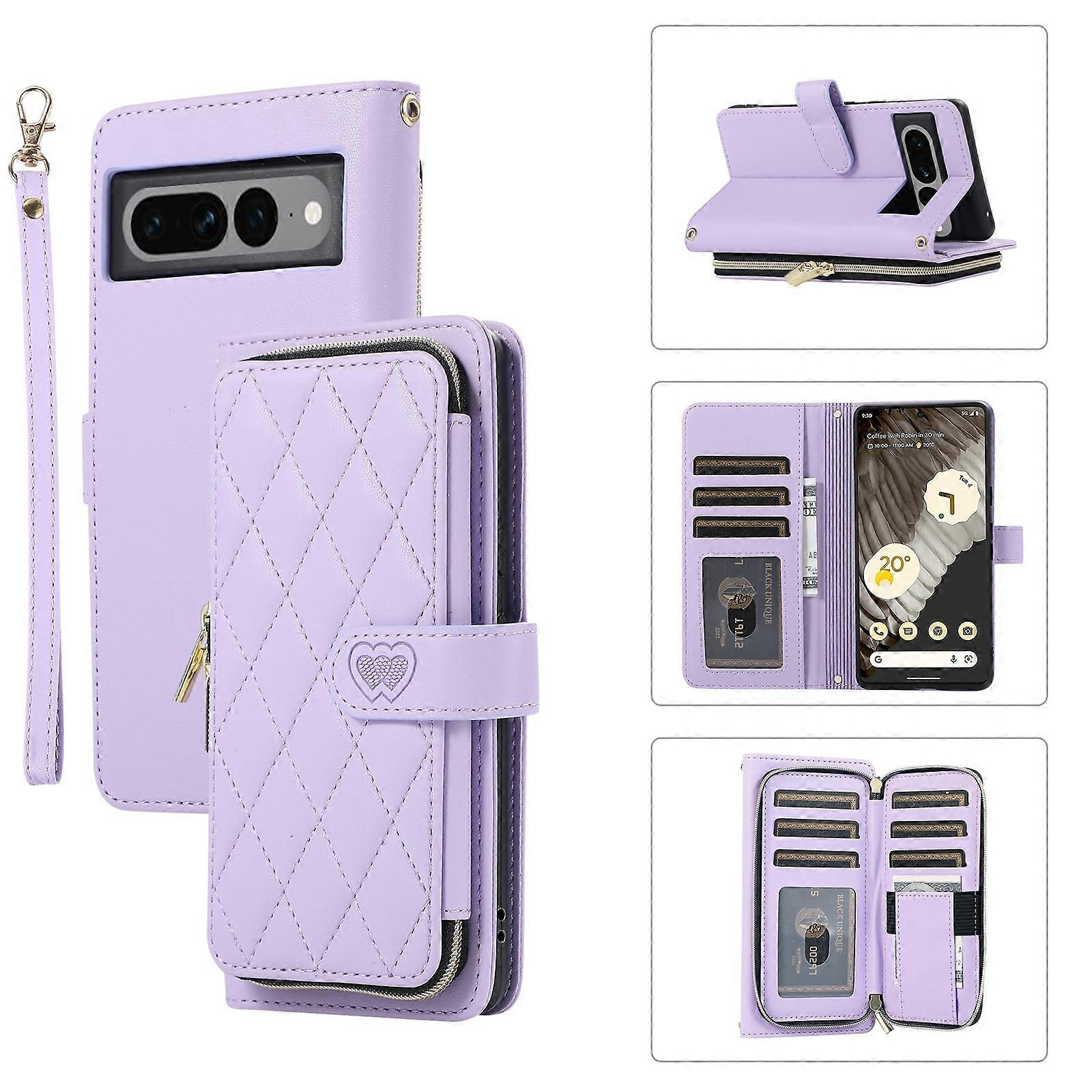 Zipper Wallet Leather Case For Google Pixel 7 Pro
