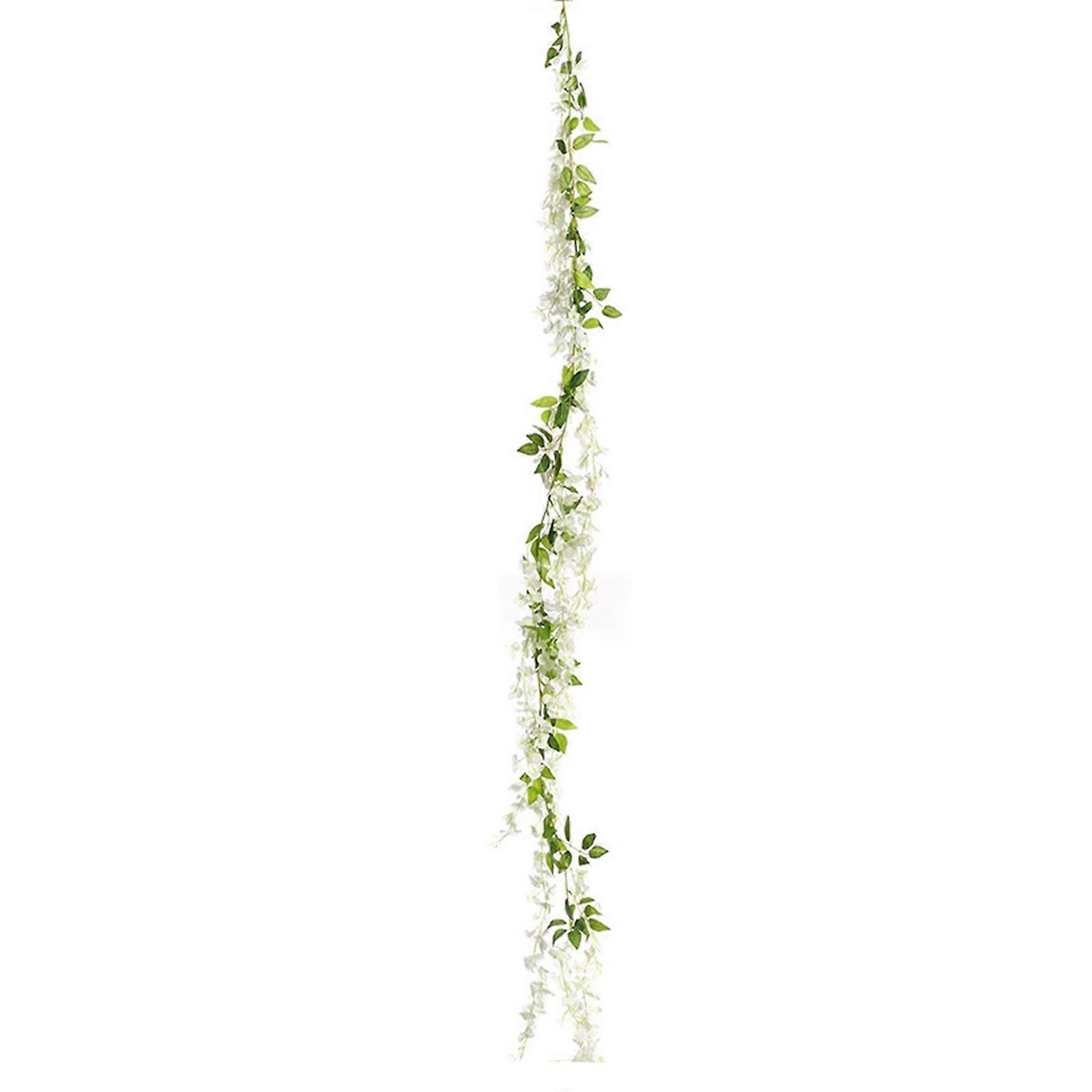 6ft White Wisteria Garland