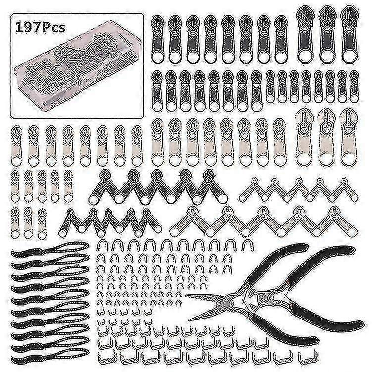 Kit de réparation de fermeture à glissière avec fermetures à glissière de remplacement