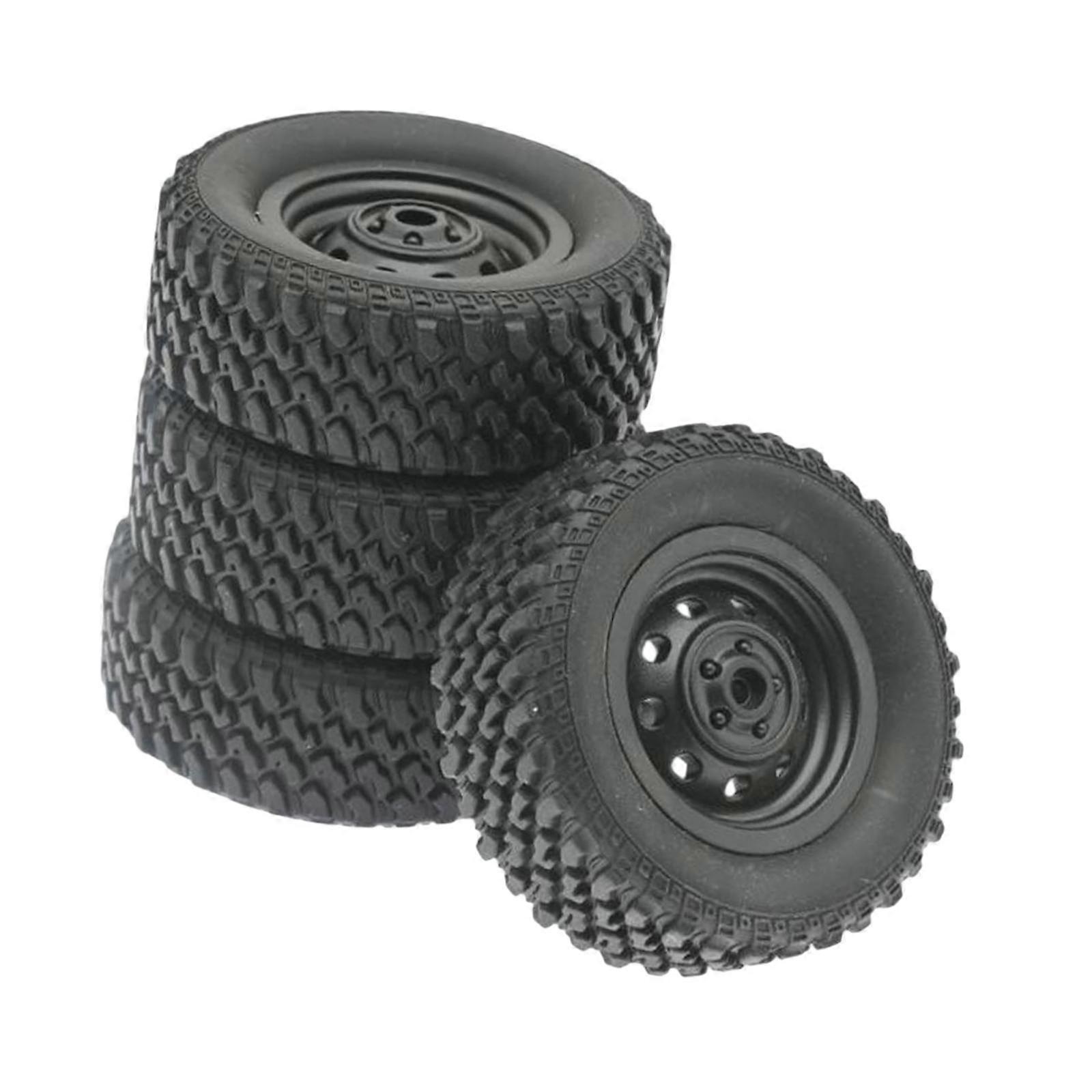 4x RC Felgen und Reifen Set Ersatzteile Ersatz für MN82 MN78 1/12 RC Auto