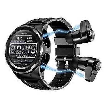 2 in 1 orologio intelligente con auricolari, smart watch auricolari Bluetooth incorporati, fitness tracker watch, rilevamento della frequenza cardiaca, ossigeno nel sangue