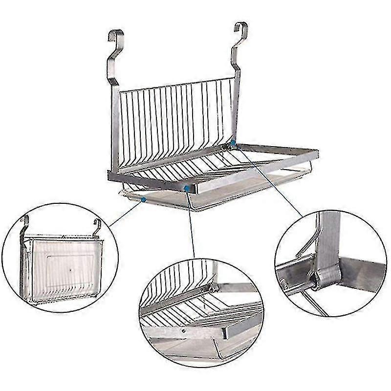 ディッシュラックディッシュドレーンを吊るすためのドリップトレイ付きディッシュラック