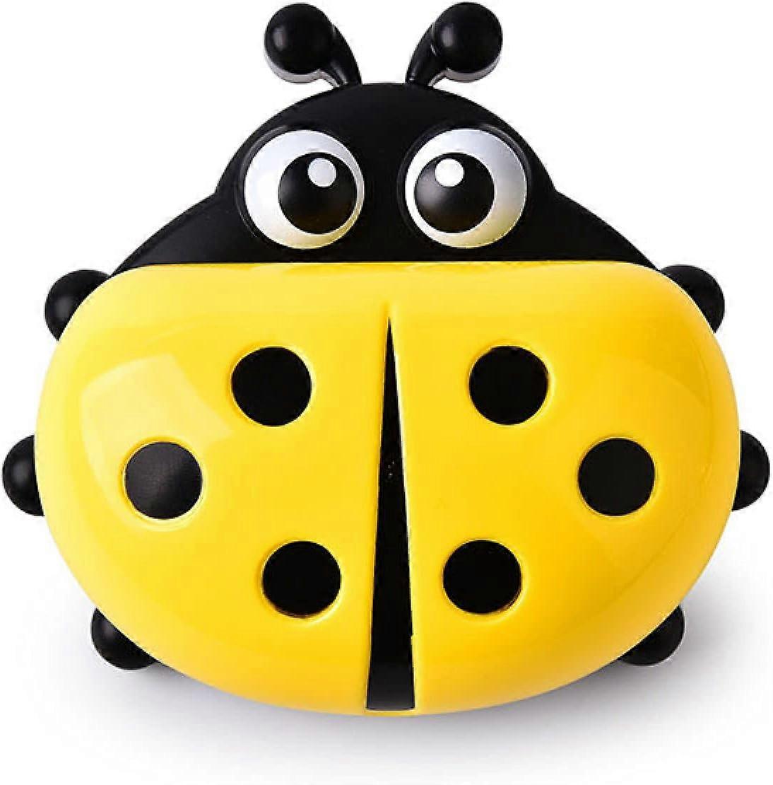 Creative Ladybug Soap Box - Soap Dish and Storage Box for Bathroom - Yellow
