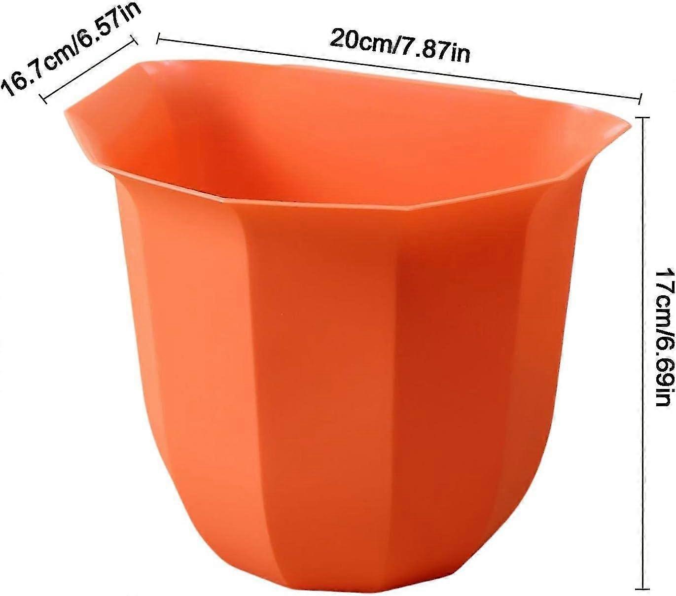 Wall Bin | Kitchen Waste Bin | Kitchen Countertop Small Trash Can, Food Scraps Collection, Kitchen Storage Toolpink