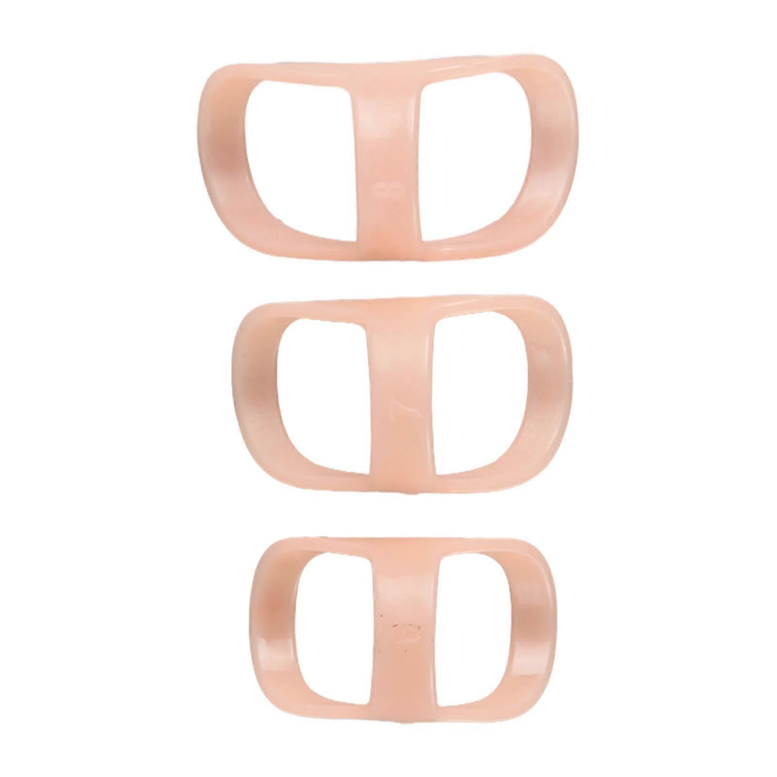 3PCS Finger Splint Oval Plastic Light Weight 3 Specifications Support Brace for Trigger Finger