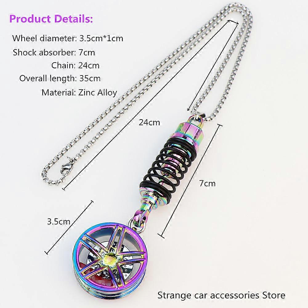 Pendentif De Rétroviseur Voiture Avec Perles Imitation - Design élégant Et Facile à Installer - Décoration Intérieure Auto