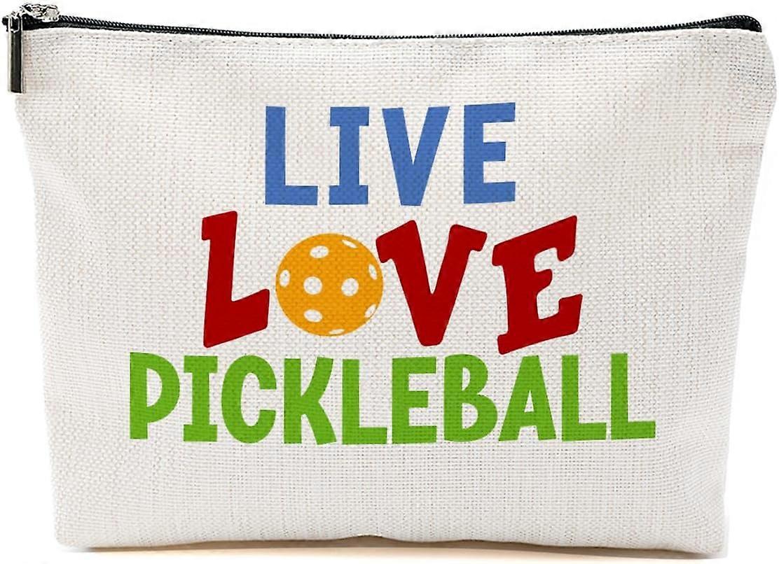Pickleball Δώρα Pickleball Αξεσουάρ, Pickleball τσάντα μακιγιάζ, Δώρα για τους λάτρεις του pickleball Γυναίκες κορίτσι φίλη καλλυντική τσάντα, Pickleball Player δώρο