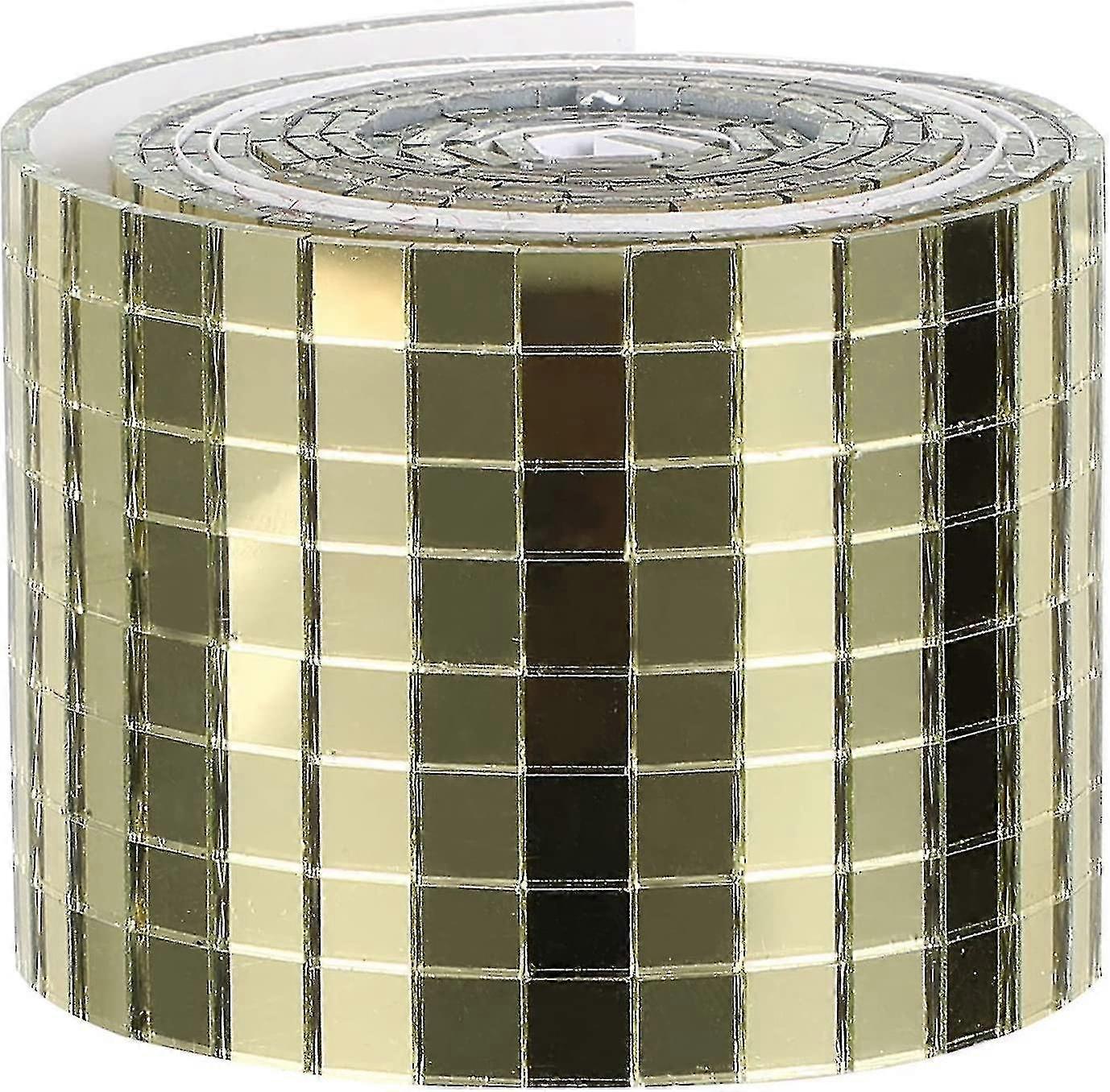 1 Roll Self Adhesive Mosaic Tiles Square Glass Mirrors Mosaic Tiles Mirror Mosaic Stickers Mosaic Wall St