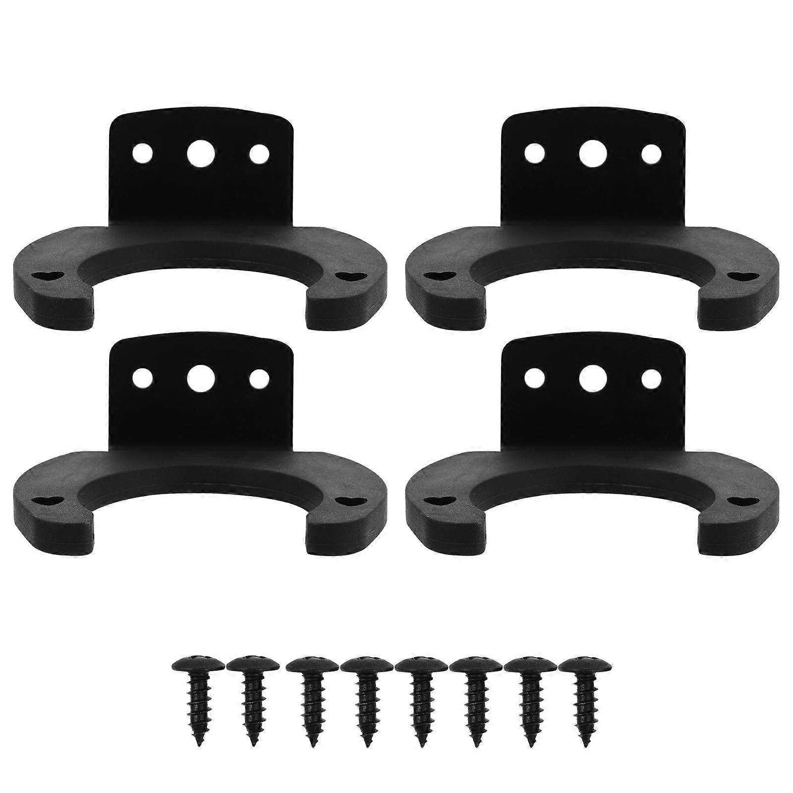 4PCS Microphone Hook Metal Silicone Wall Mount Mic Clamp Stand Accessory