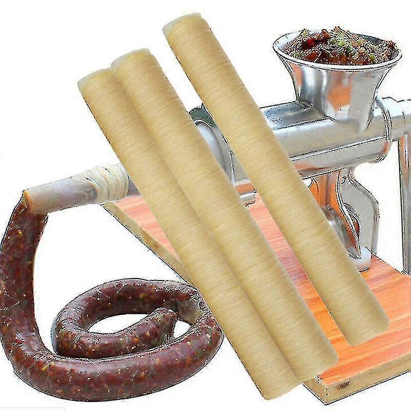 20mm Small Breakfast Sausage Casings Skins - 14m Natural Long Tools