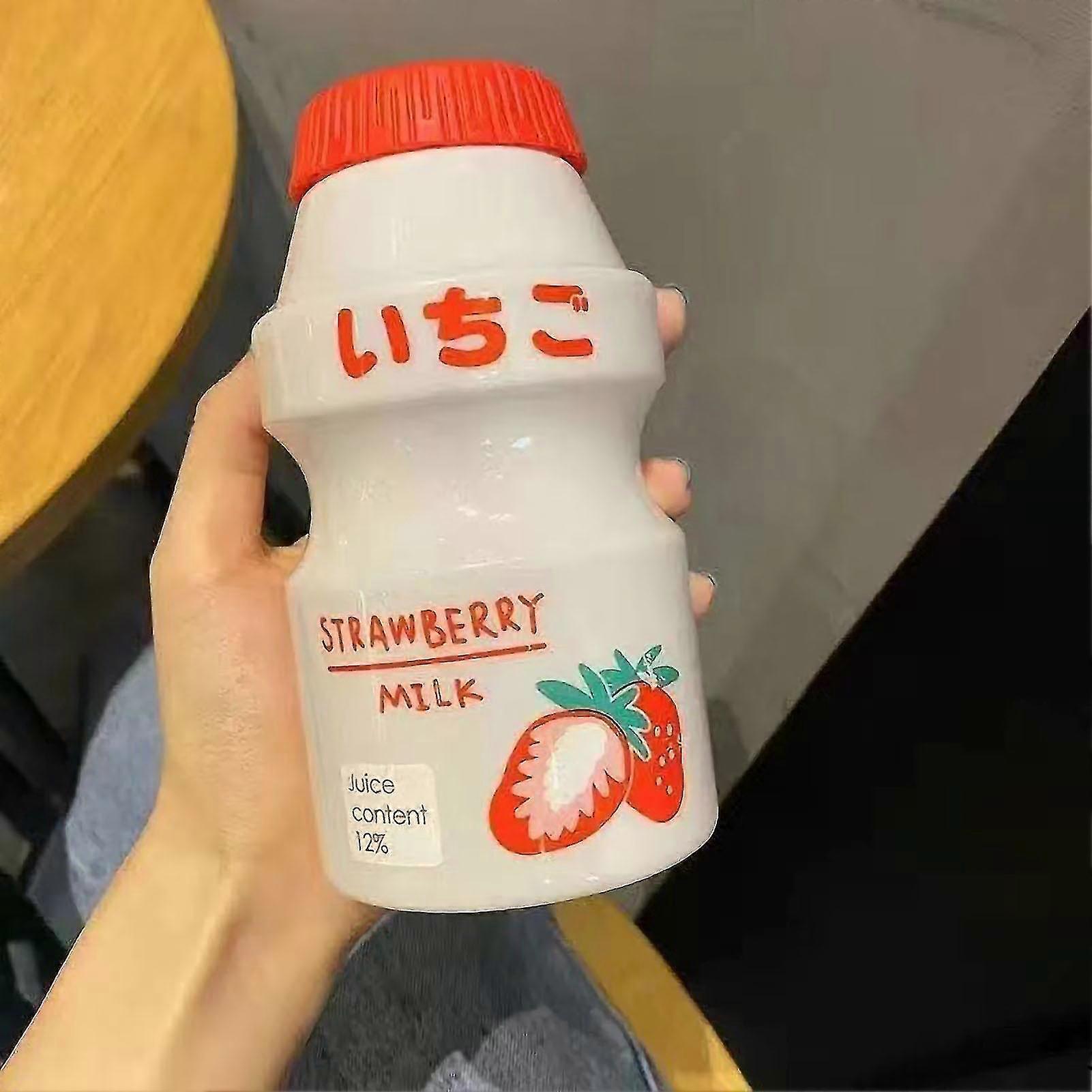 480ML Cute Fruit Pattern Portable Children Drinking Bottle with Strap