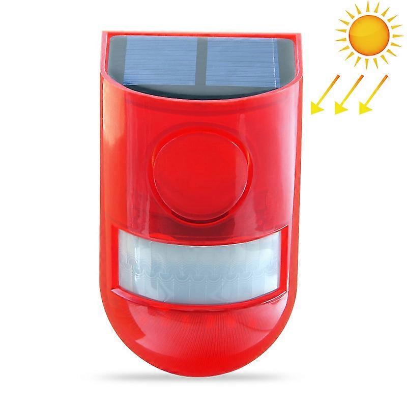 Solar Powered Sound-light Alarm Warning Light