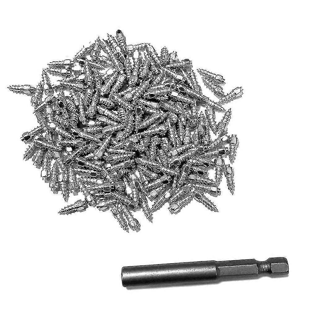 Blmirror 200 Pièces 12mm Goujons de Pneu Vis en Carbure Pointes de Neige Anti-Dérapant Anti-Glace pour Voiture/SUV/ATV/UTV Goujon de Pneu de Voiture