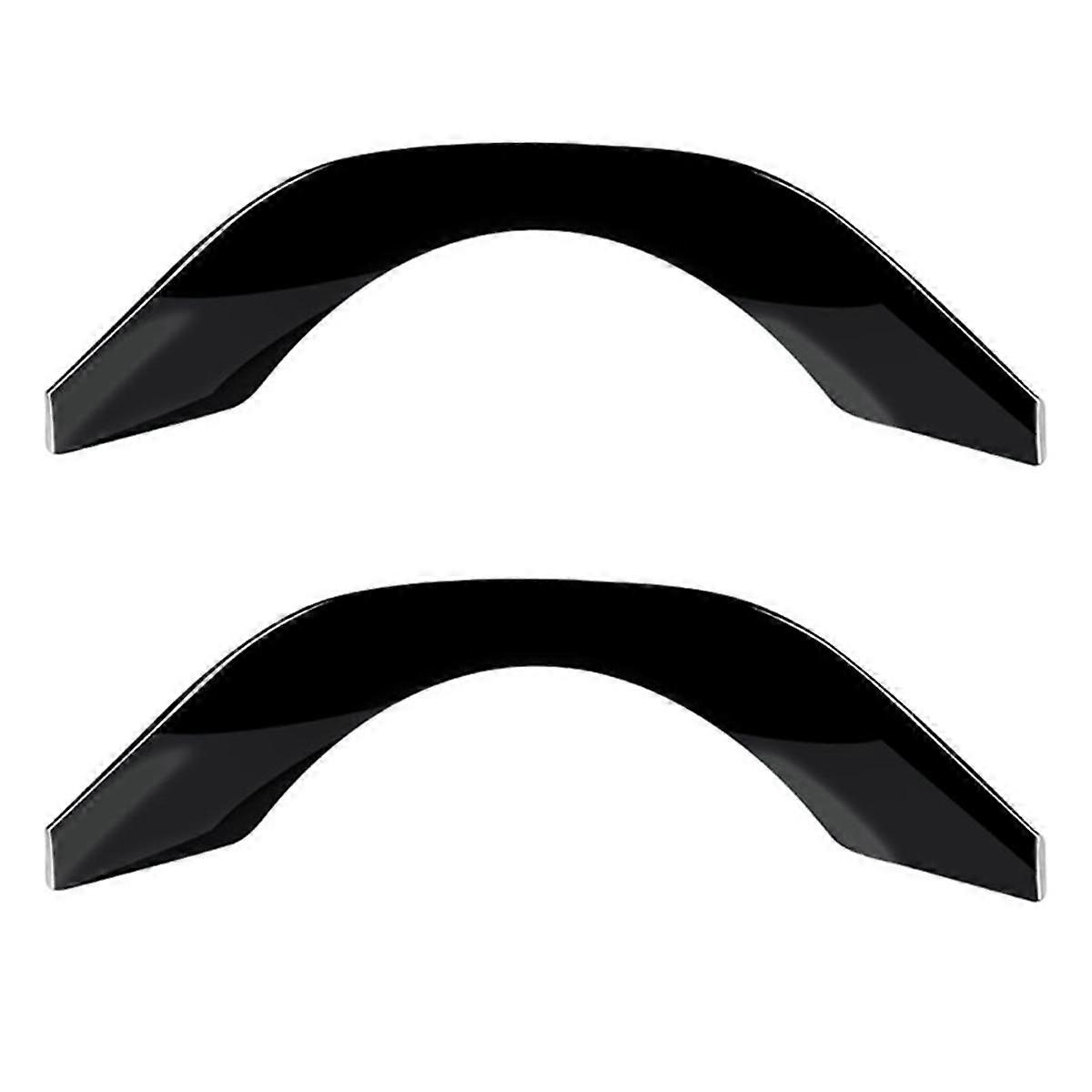 2X for Vezel -V 2021 2022 Interior Car Steering Wheel Panel Cover Trim Decoration Frame Bright Blac