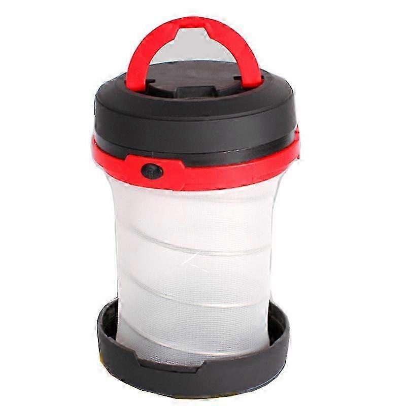 Solar Camping Lamp Rechargeable LED Lantern 2 in 1 Outdoor Folding Pocket Telescopic USB Cable Battery 3 Brightness 800mAh Max Duration 12H for Hiking